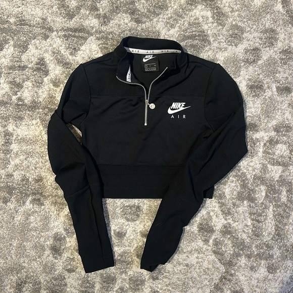 Nike Air Crop Top Half Zip - Picture 1 of 2